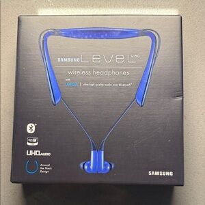 New Samsung Level U Pro Bluetooth Headphones - Vibrant Blue